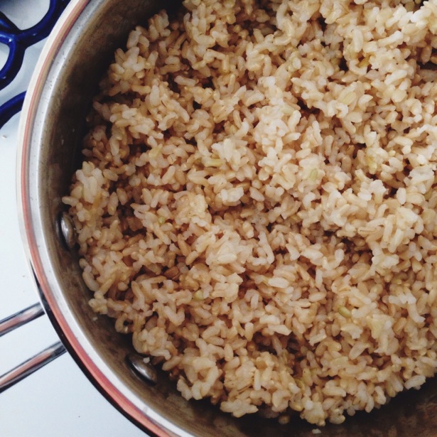 baked brown rice
